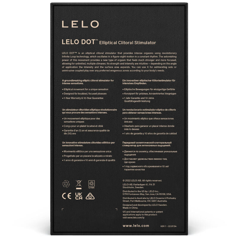LELO – DOT Estimulador de Clitóris Pleasure Infinite
