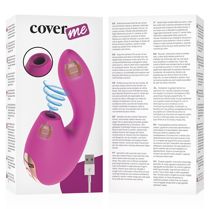 Vibrador de Ponto G com Sucção Clitoriana — CoverMe — produto — vista 9
