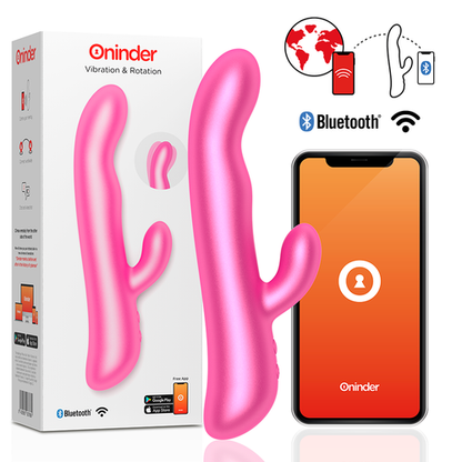 ONINDER Oslo Rabbit – Vibrador com Vibração & Rotação Controlado por App
