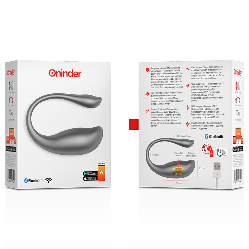 Oninder Nairobi — Ovo Vibratório com Aplicação, Preto — imagem 6
