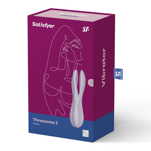 SATISFYER Threesome 2 – Vibrador de 3 Braços com Vibração Poderosa e Estimulação Dupla