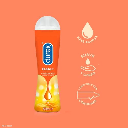 Durex Lubrificante à Base de Água com Efeito de Calor – 50 ml