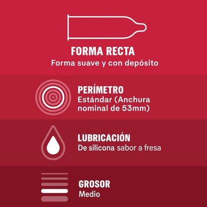 Durex — Preservativos Saboreame 12 Unidades