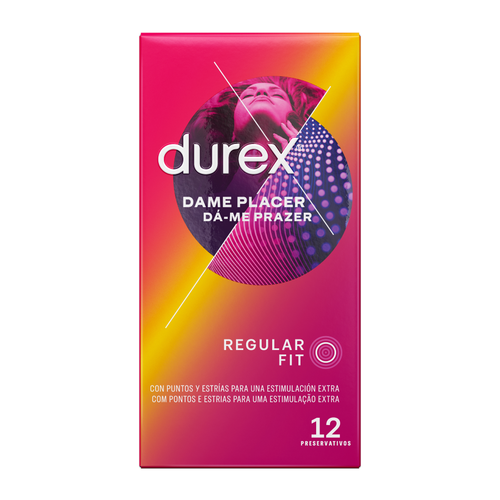 Durex — Preservativos Placador Dame 12 Unidades