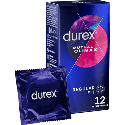 Durex — Preservativos Climax Mútuo com Estimulador e Retardante (12 Unidades)