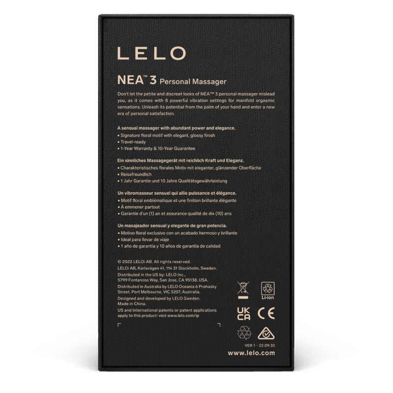 LELO – NEA™ 3 Massageador Pessoal