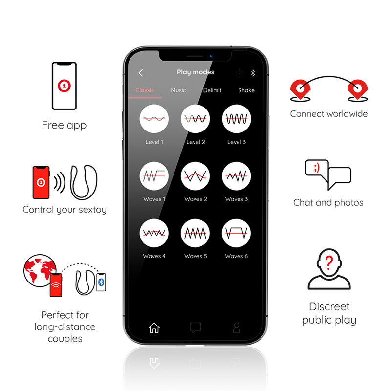 Oninder Nairobi — Ovo Vibratório com Aplicação, Preto — imagem 2
