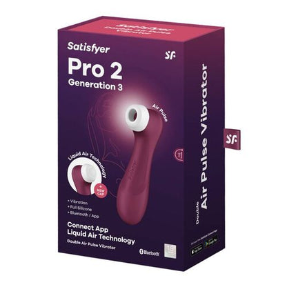 Satisfyer – Pro 2 Generation 3 Vinho Tinto com Bluetooth + App