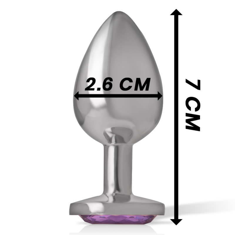 Plug Anal de Alumínio com Cristal Violeta — Intense