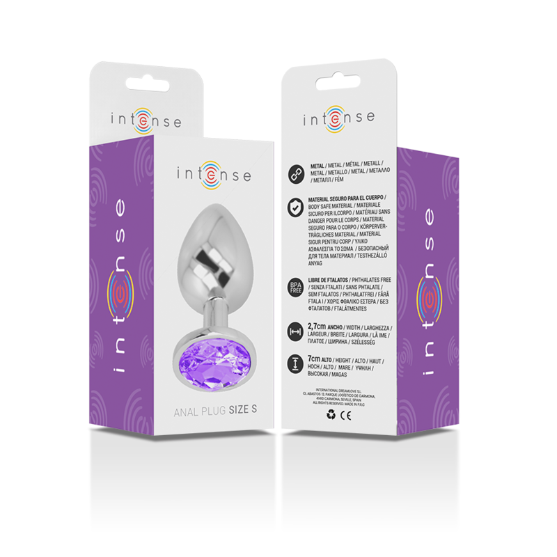 Plug Anal de Alumínio com Cristal Violeta — Intense