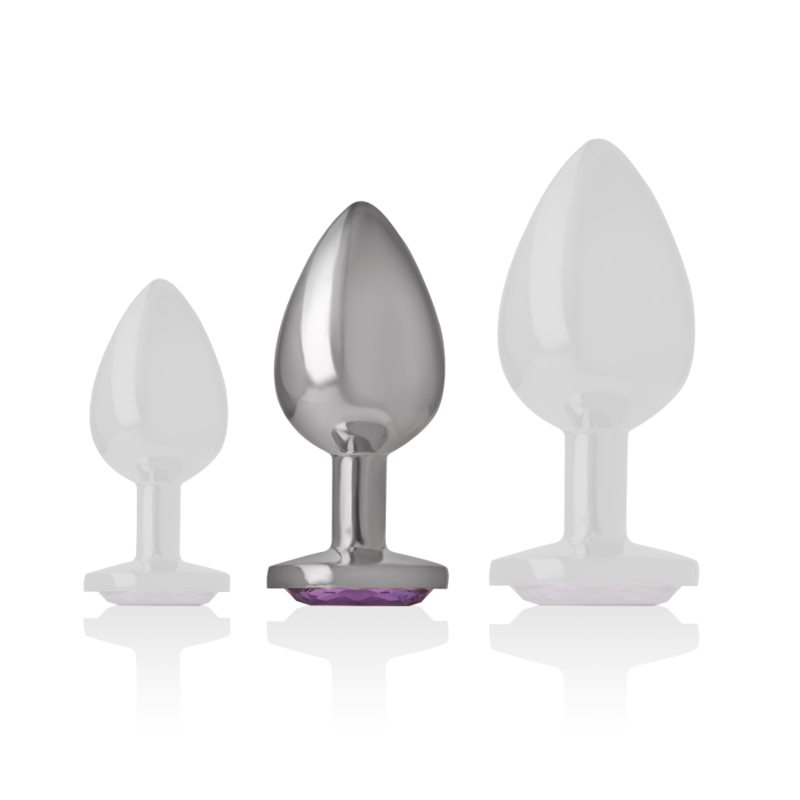 Plug Anal de Alumínio com Cristal Violeta — Intense