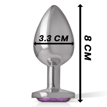 Plug Anal de Alumínio com Cristal Violeta — Intense