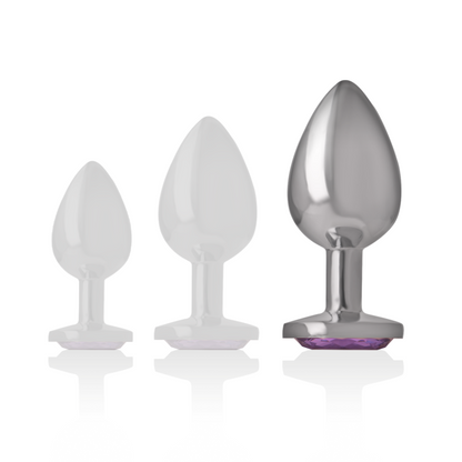 Plug Anal de Alumínio com Cristal Violeta — Intense