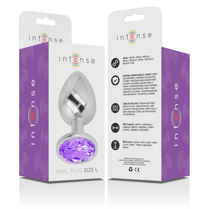 Plug Anal de Alumínio com Cristal Violeta — Intense