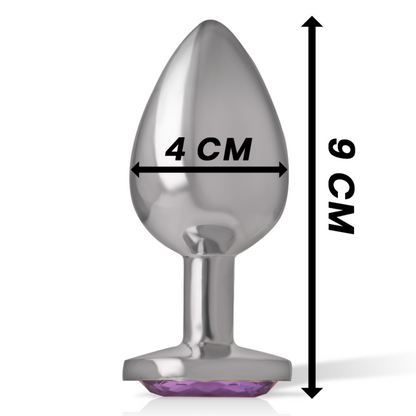 Plug Anal de Alumínio com Cristal Violeta — Intense