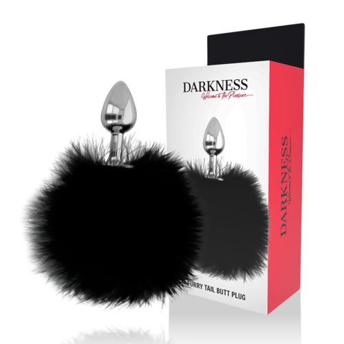 Darkness Plug Anal com Cauda Preta – Compacto, Confortável e Fetiche