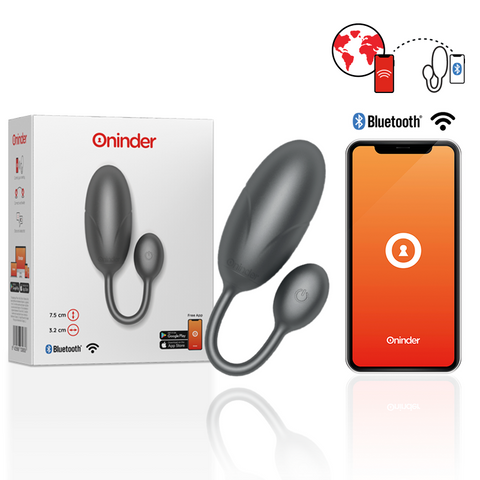 Oninder Tokyo — Ovo Vibratório com Aplicação, Preto — imagem principal