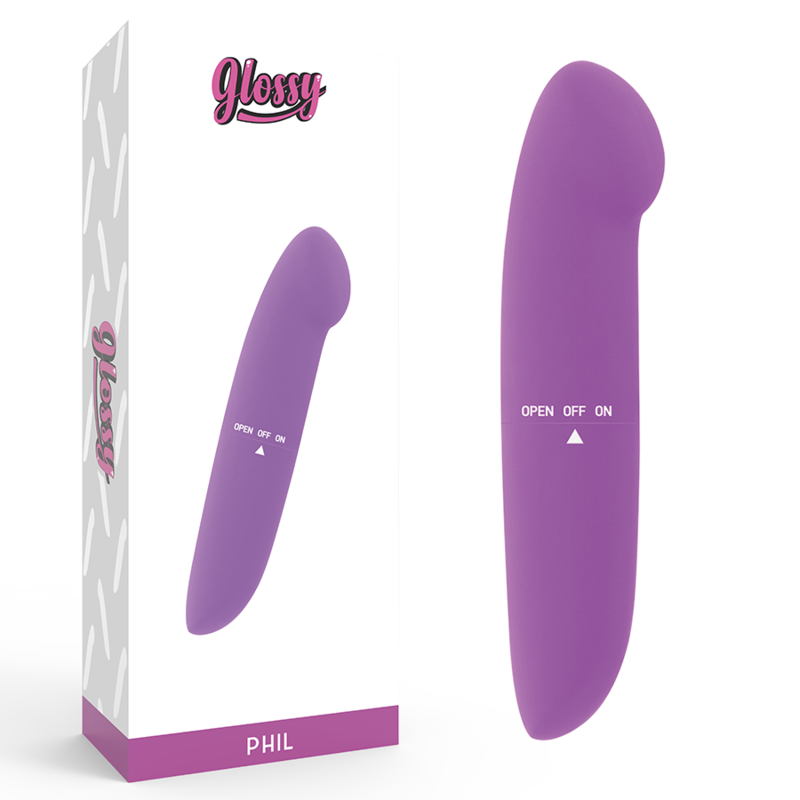 GLOSSY – Vibrador Phil Roxo