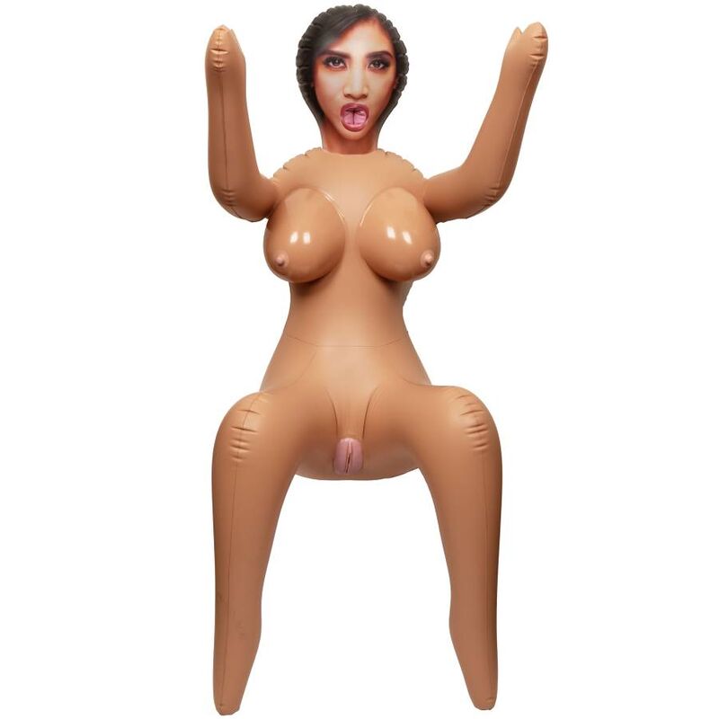 CalExotics — Boneca Inflável Sexual Back Door Babe com 3 Buracos e Corpo Flexível