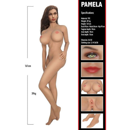Pamela – Muñeca realista Banger Babes de 1,6 m
