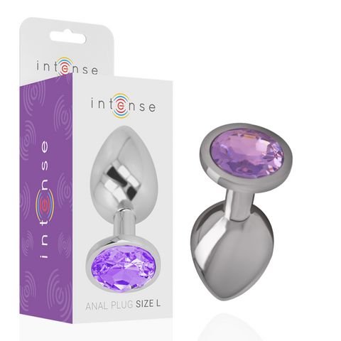 Intense Plug Anal de Alumínio com Cristal Violeta - S