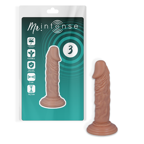 Mr. — Modelo 3 Dildo Realista 16,2 cm com Ventosa — imagem principal