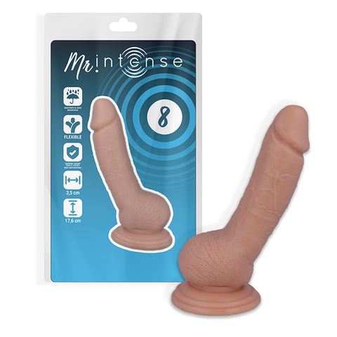 Mr. — Modelo 8 Dildo Realista 17,6 cm com Ventosa — imagem principal