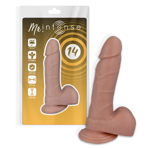 Mr. — Modelo 14 Dildo Realista 18,5 cm com Ventosa — imagem principal