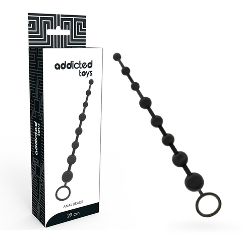 Addicted Toys — Contas Anais de 29 cm, Pretas — imagem principal