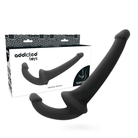 ADDICTED TOYS — Dildo Sem Arnês com Dupla Penetração & Estimulação G — imagem principal