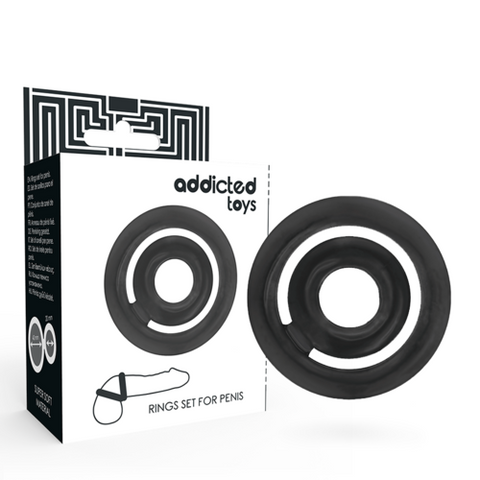 Addicted Toys — Conjunto de 2 Anéis Penianos Potenz C-Ring — imagem principal