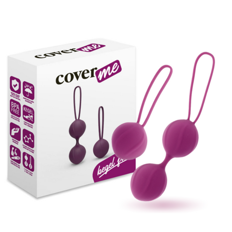 Coverme Kegel Fit — Kit Treinador Pélvico com Bola Simples e Dupla — imagem principal