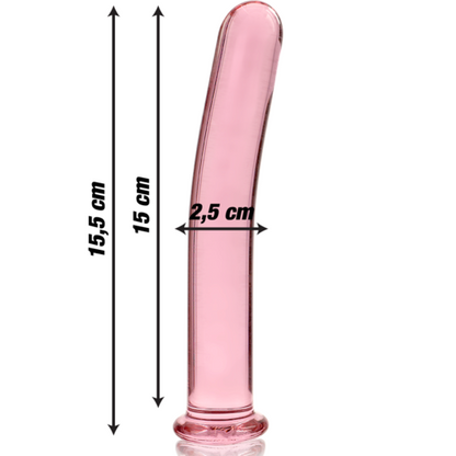 Nebula Series by Ibiza — Dildo de Vidro Transparente 15,5 cm