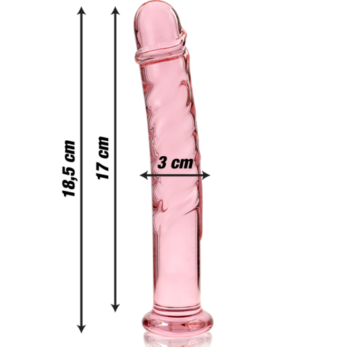 Nebula Series by Ibiza — Dildo de Vidro Transparente 18,5 cm