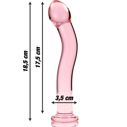 Nebula Series by Ibiza — Dildo de Vidro Transparente 18,5 cm