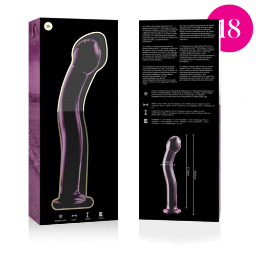 Nebula Series by Ibiza — Dildo de Vidro Transparente 18,5 cm
