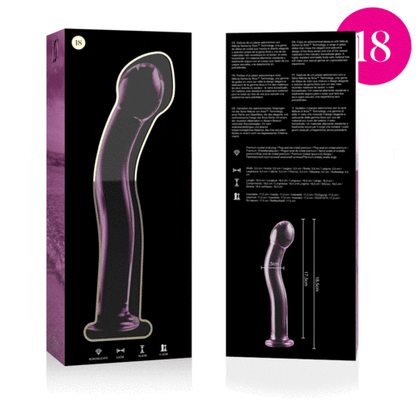 Nebula Series by Ibiza — Dildo de Vidro Transparente 18,5 cm
