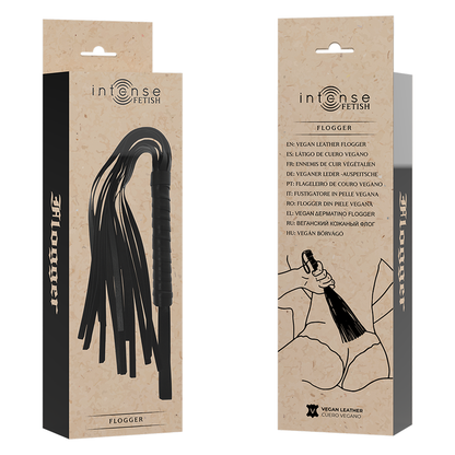 Intense Fetish — Chicote Flogger em Couro Vegano — imagem 5