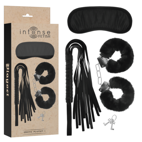 Kit com Algemas, Venda e Chicote — imagem principal