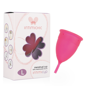Intimichic — Copo Menstrual Silicone Grau Médico Tamanho S e L — vista adicional 2