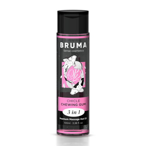 BRUMA – Óleo de Massagem Premium 3 em 1 Cupcake • Efeito Calor 100 ml