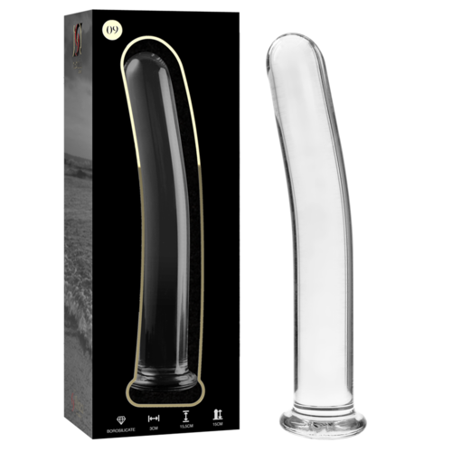 Nebula Series by Ibiza — Dildo de Vidro Transparente 15,5 cm