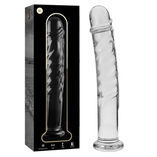 Nebula Series by Ibiza — Dildo de Vidro Transparente 18,5 cm