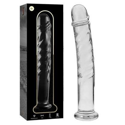 Nebula Series by Ibiza — Dildo de Vidro Transparente 18,5 cm