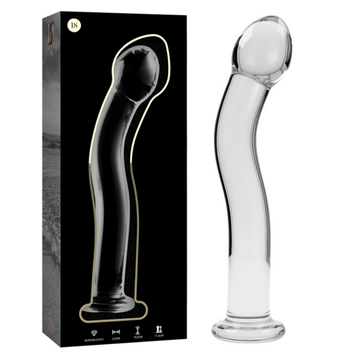 Nebula Series by Ibiza — Dildo de Vidro Transparente 18,5 cm — vista adicional 2