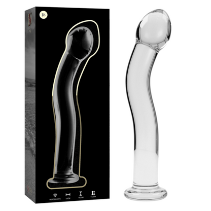 Nebula Series by Ibiza — Dildo de Vidro Transparente 18,5 cm