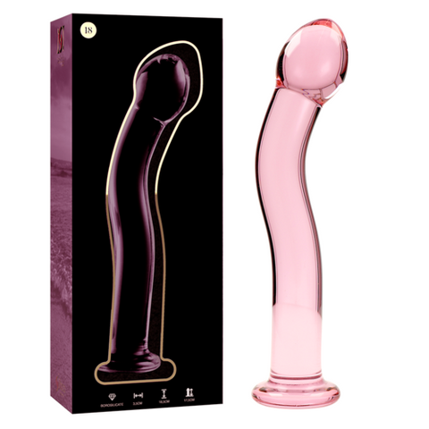 Nebula Series by Ibiza — Dildo de Vidro Transparente 18,5 cm — imagem principal