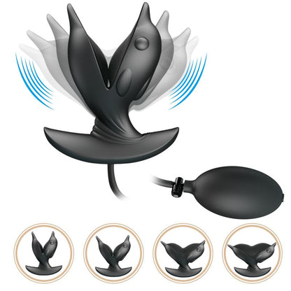 PRETTY LOVE – Plug Anal Inflável Recarregável com Vibração (10 Funções)