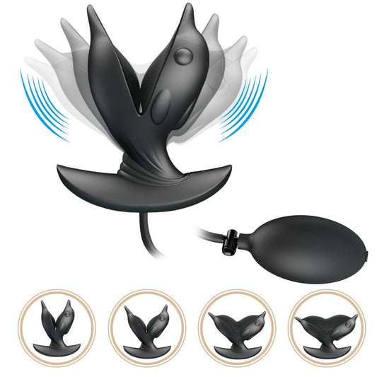 PRETTY LOVE – Plug Anal Inflável Recarregável com Vibração (10 Funções)