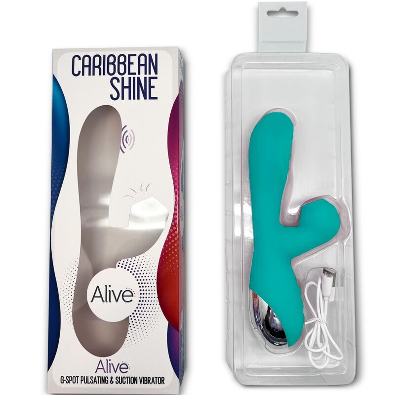 Caribbean Shine — Vibrador de Ponto G com Sucção — Alive